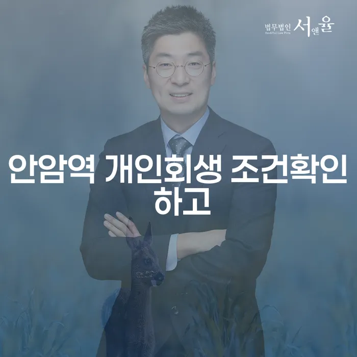 안암역 개인회생 조건확인 하고