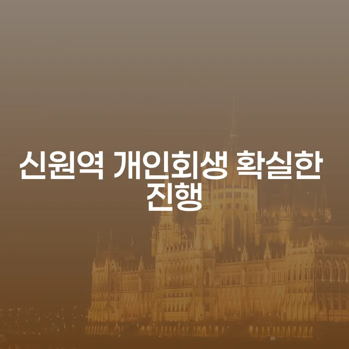 신원역 개인회생 확실한 진행