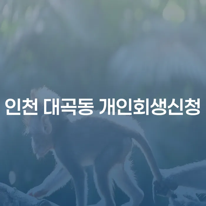 인천 대곡동 개인회생신청, 어떻게 시작할 수 있을까요?